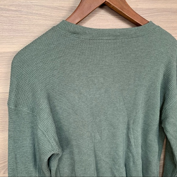 Tna Aritzia Alamo Cropped Thermal Long Sleeve XS - Picture 9 of 10